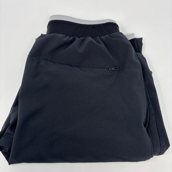 Fabletics Medium Black Gray The Take Over Waist Drawstrings Workout Joggers - Picture 1 of 4